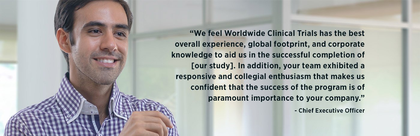 Thank yoy from sposnsor's CEO to worldwide clinical trials