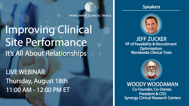 Clinical Site Performance; Woody Woodaman; Jeff Zucker