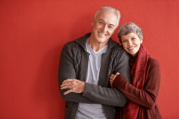 Couple wears red for cardiovascular disease awareness