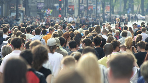 people in the street